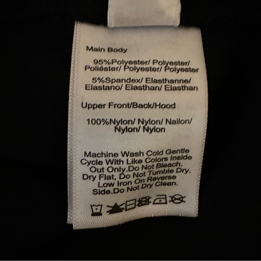 DKNY Black Top with Silver Quilted hoodie. Size Medium. NWT. - Picture 11 of 11
